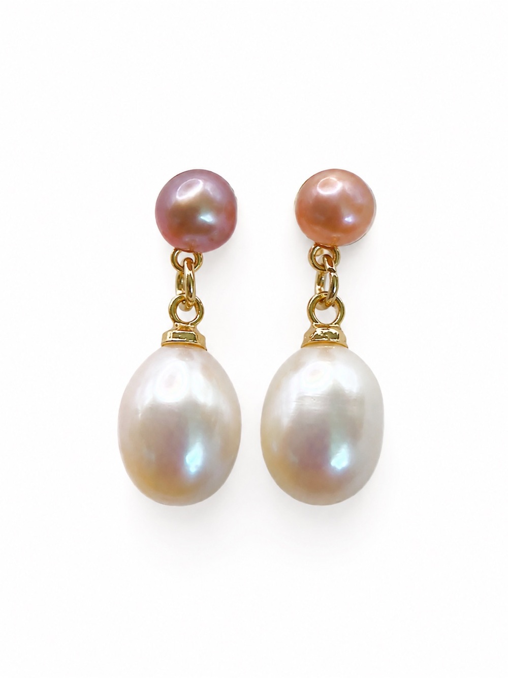 Freshwater Pearl Dangle Earrings S925